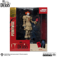 McFarlane Movie Maniacs - IT: Welcome to Derry - Bob Gray as Pennywise (Flashback) Posed Figure 14137 LOW STOCK
