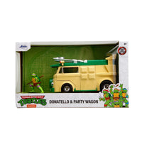 Teenage Mutant Ninja Turtles (Hollywood Rides) 1:24 Die-Cast Metal Party Wagon with Donatello 34529 LOW STOCK