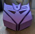 Transformers - G1 - Decepticon (Purple) Logo - Desk Paper Weight/Novelty Pop Art (13 x 11 x 6 cm)