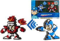 Jakks - Megaman 30th - Classic 8-Bit Mini-Figure 2-Pack - Blue/White Mega Man vs. Fire Man (34183) LAST ONE!