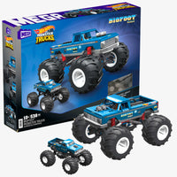 Mega - Hot Wheels - Monster Trucks - Bigfoot 4x4x4 Monster Truck - 1:18 Scale Building Toy (HHD20) LOW STOCK