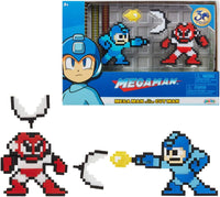 Jakks - Megaman 30th - Classic 8-Bit Mini-Figure 2-Pack - Blue Mega Man vs. Cut Man (34175) LAST ONE!
