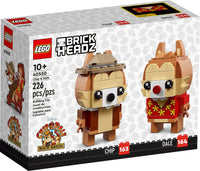 LEGO Brickheadz - Chip 'n Dale: Rescue Rangers - Chip (#163) & Dale (#164) Building Toy (40550) LOW STOCK