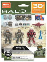 Mega Construx - HALO Infinite - UNSC Marine & Covenant Gear Pack with 3 Micro Figures (GRN08) LOW STOCK