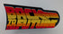 Back to the Future Logo on DeLorean Time Machine - Desk Paper Weight/Novelty Pop Art (13.5 x 12 x 4 cm)