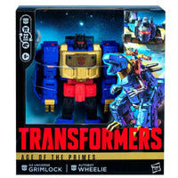 Transformers: Age of the Primes - Leader Class G2 Universe Grimlock & Autobot Wheelie Figures G0487