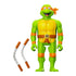 Super7 ReAction Figures - Teenage Mutant Ninja Turtles (TMNT) - Wave 7 - Michelangelo (Toon) (82846) LOW STOCK