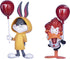 Beast Kingdom Mini Egg Attack MEA-059 WB 100 It: Georgie Denbrough-Bugs Bunny & Pennywise-Daffy Duck LAST ONE!