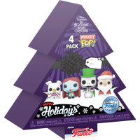 Funko Pocket Pop! - The Nightmare Before Christmas - Tree Holiday Box - Vinyl Figures 4-Pack (73911) LOW STOCK