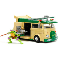 Teenage Mutant Ninja Turtles (Hollywood Rides) 1:24 Die-Cast Metal Party Wagon with Donatello 34529 LOW STOCK