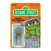 Super 7 ReAction Figures - Sesame Street - Wave 2 - Oscar The Grouch Action Figure (87855)