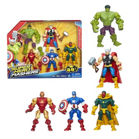 Marvel Super Hero Mashers - Avengers Mash Pack - 5 Figures (Hulk, Thor, Iron Man, Cap, Vision) B1917 LAST ONE!