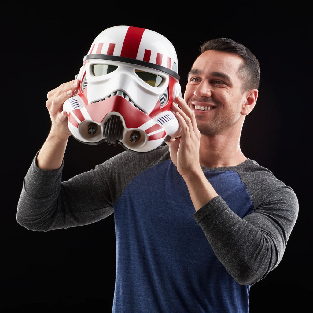 Star Wars: The Black Series - Shock Trooper Premium Electronic Helmet Roleplay Collectible (E2817) LOW STOCK