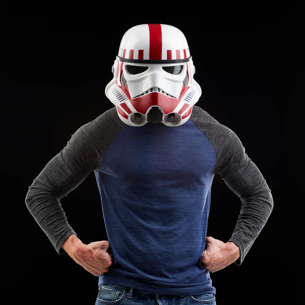 Star Wars: The Black Series - Shock Trooper Premium Electronic Helmet Roleplay Collectible (E2817) LOW STOCK