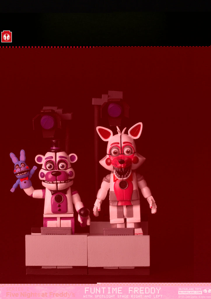 McFarlane Toys - Five Nights at Freddy's - Funtime Foxy With Stage Left Building Toy (12682)