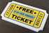 Free Ticket to Go F*ck Yourself - Novelty Admission Ticket, Fridge Magnet & Fun Prop - 5 x 3 inches