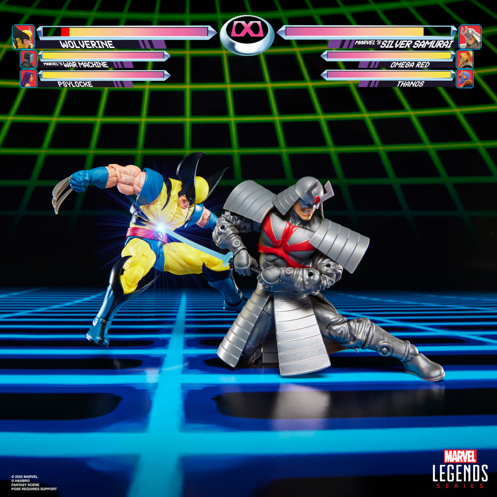 Marvel Legends Series Gamerverse - Wolverine vs Marvel's Silver Samurai Action Figures (G0624)