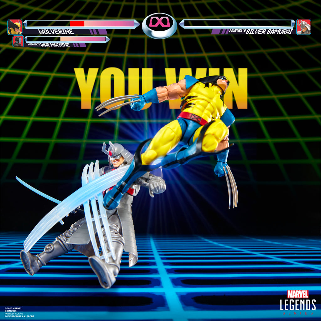 Marvel Legends Series Gamerverse - Wolverine vs Marvel's Silver Samurai Action Figures (G0624)