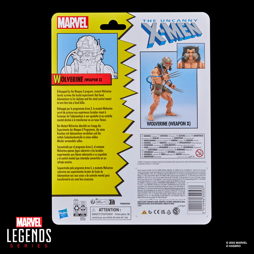 [PRE-ORDER] Marvel Legends Retro Series - Wolverine (Weapon X) Action Figure (G0644)