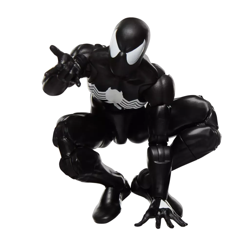 Marvel Legends Series - Secret Wars Spider-Man (Black Suit) Retro Action Figure (G0779)