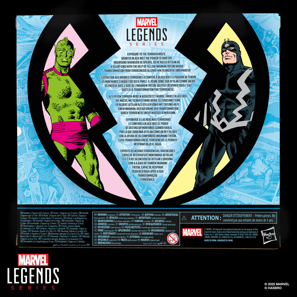 Marvel Legends Series - Inhumans - Black Bolt & Marvel's Triton Action Figure 2-Pack (G1868) LOW STOCK