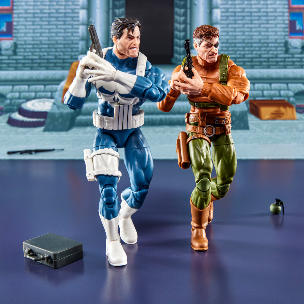 [PRE-ORDER] Marvel Legends Series Gamerverse Punisher and Nick Fury Action Figure Collectibles (G1871)