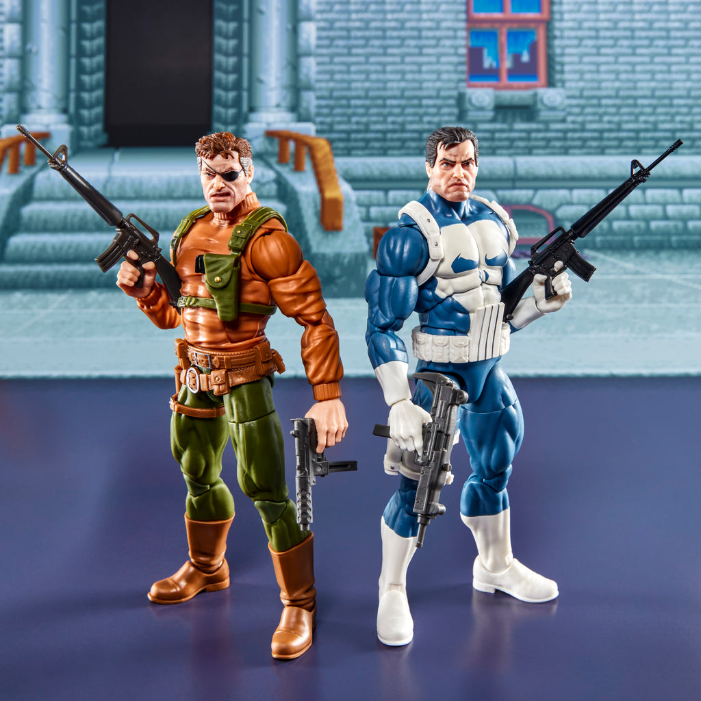 [PRE-ORDER] Marvel Legends Series Gamerverse Punisher and Nick Fury Action Figure Collectibles (G1871)