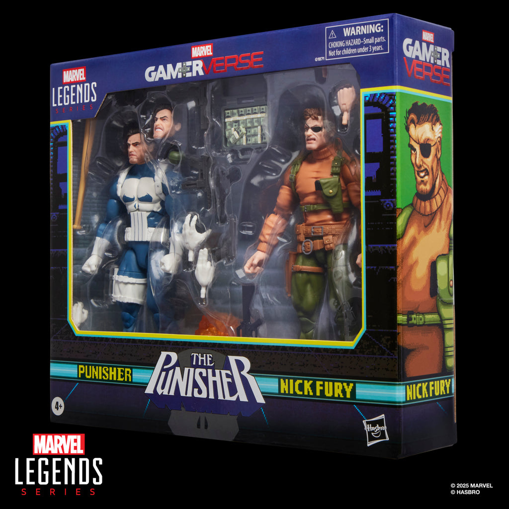 [PRE-ORDER] Marvel Legends Series Gamerverse Punisher and Nick Fury Action Figure Collectibles (G1871)