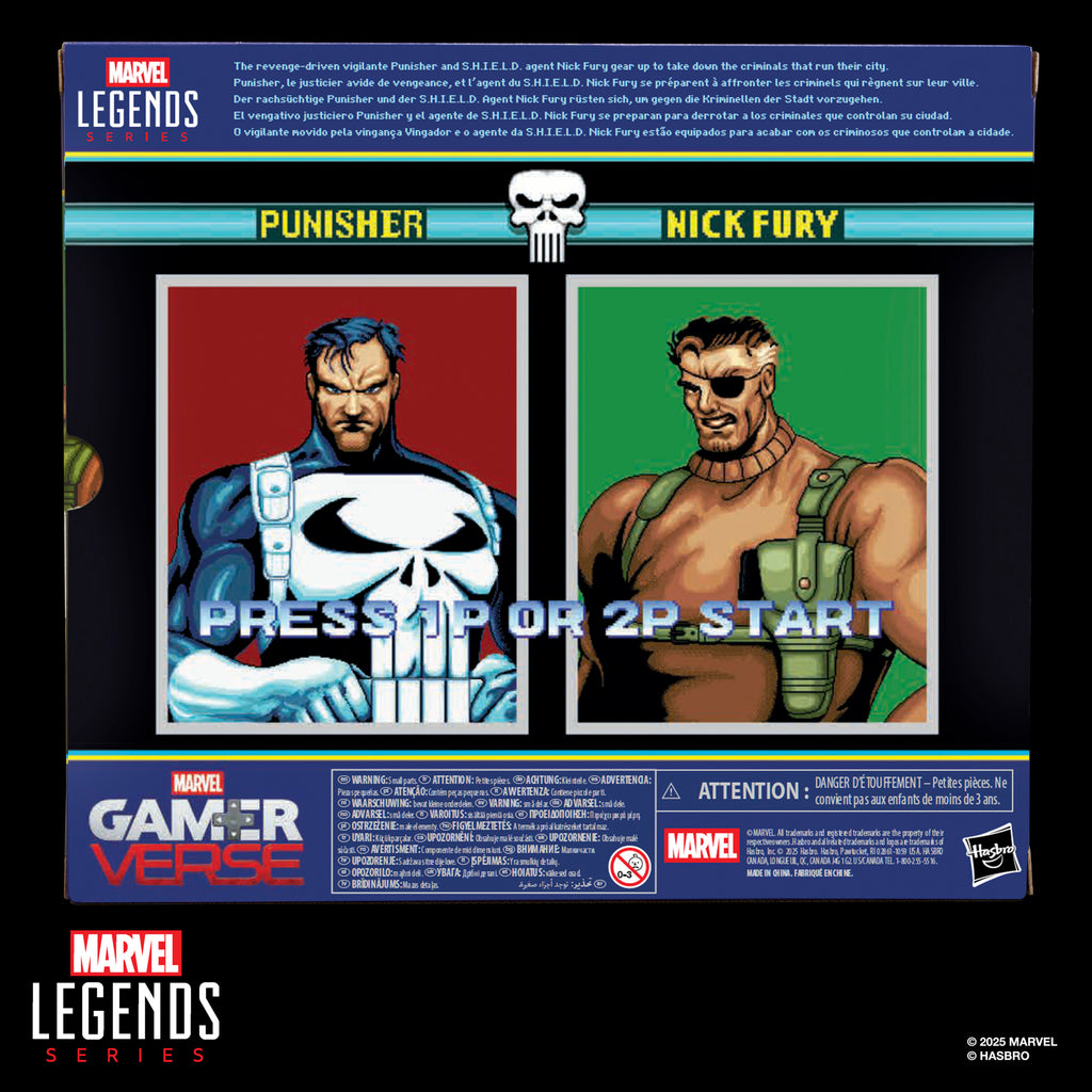 [PRE-ORDER] Marvel Legends Series Gamerverse Punisher and Nick Fury Action Figure Collectibles (G1871)