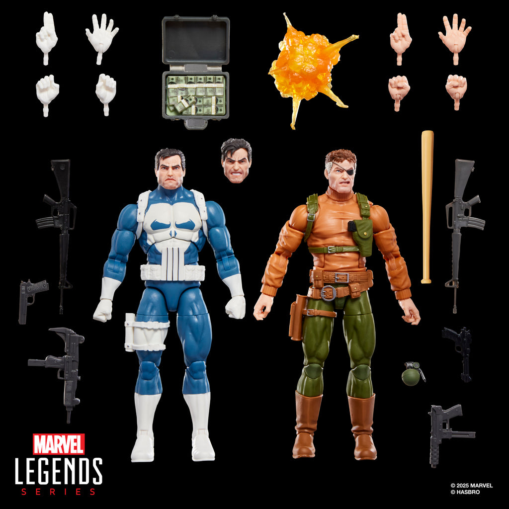 [PRE-ORDER] Marvel Legends Series Gamerverse Punisher and Nick Fury Action Figure Collectibles (G1871)