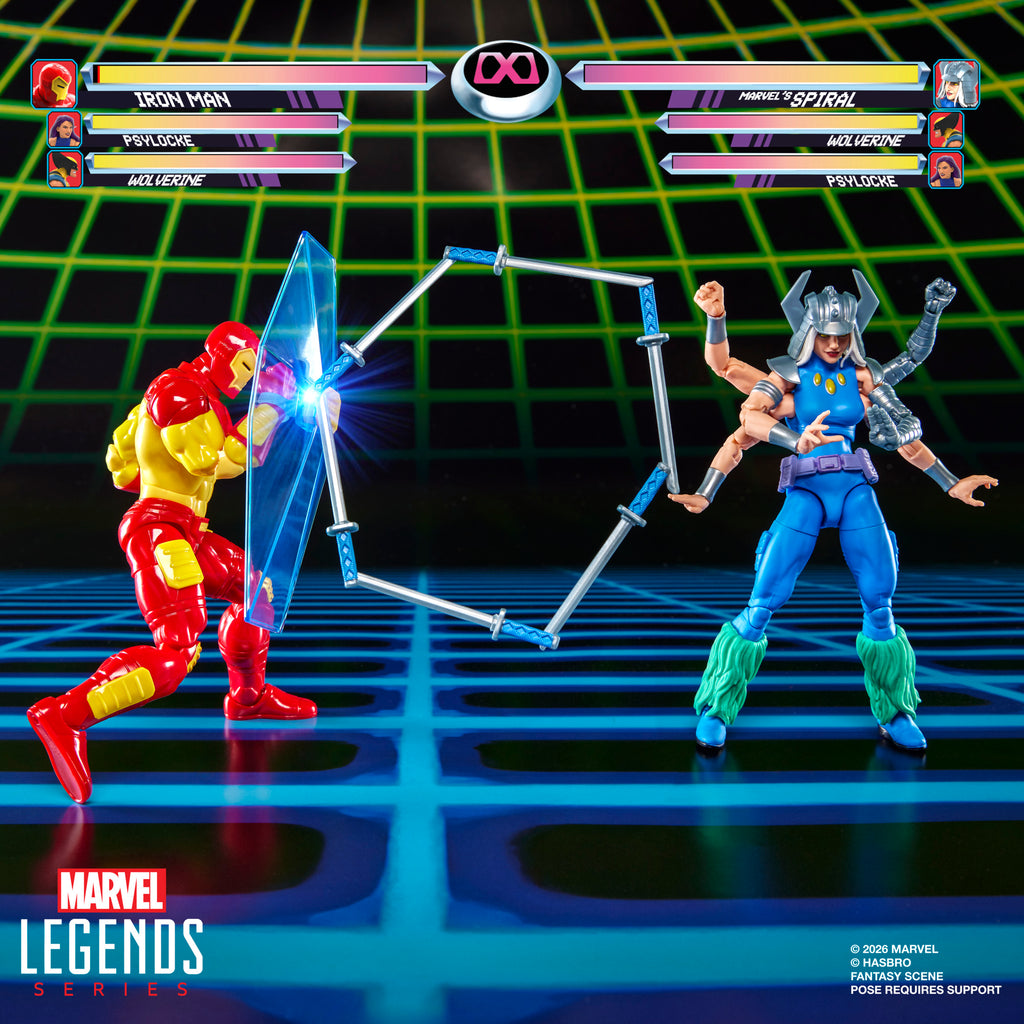 [PRE-ORDER] Marvel Legends Games Series - Iron Man vs Marvel's Spiral (Avenger vs. X-Men Villain) Action Figures G2118