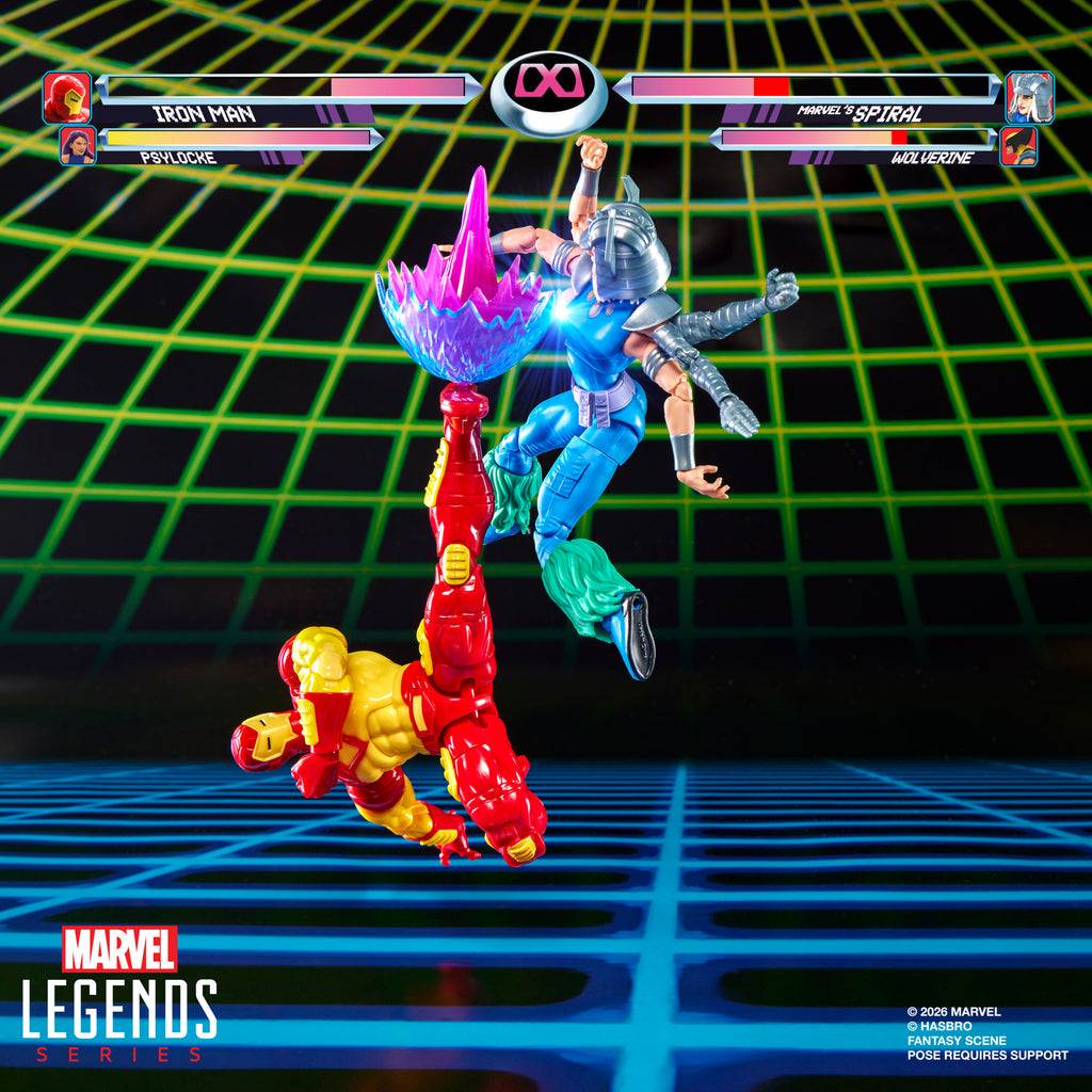 [PRE-ORDER] Marvel Legends Games Series - Iron Man vs Marvel's Spiral (Avenger vs. X-Men Villain) Action Figures G2118