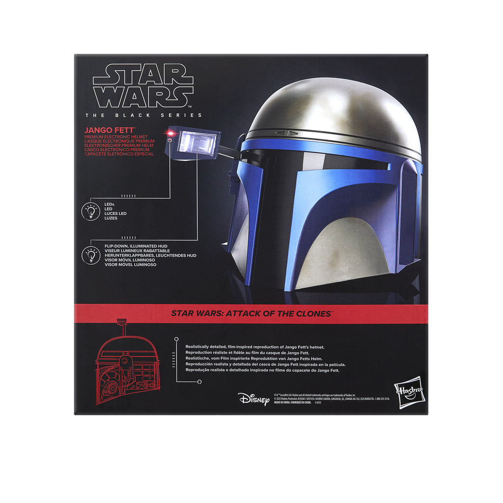 [PRE-ORDER] Star Wars: The Black Series - Attack of the Clones - Jango Fett Premium Electronic Helmet (G2550)