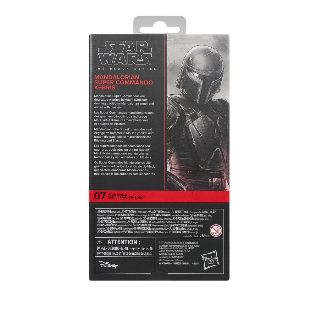 [PRE-ORDER] Star Wars: The Black Series - Maul - Shadow Lord - Mandalorian Super Commando Kebris Action Figure (G2581)