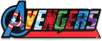 Open Road Brands - Marvel - The Avengers Logo - Wood/Wooden Art/Tabletop Decor (19572)