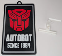 Signs of the Times - Transformers - Autobot Since 1984 (Message with Logo) 9 x 5.3-inch Sign (10514)