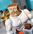 NECA Ultimate Ren & Stimpy Show Powdered Toast Man Action Figure (90107)