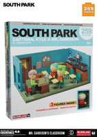 McFarlane Toys - South Park - Cartman, Kyle & Mr. Garrison & Classroom Building Toy (12899) LOW STOCK