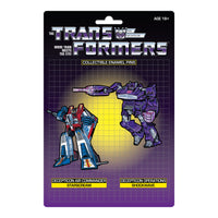 Transformers Enamel Pins - Starscream X Shockwave Retro Pin Set (30495) LOW STOCK