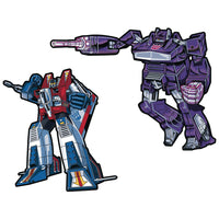 Transformers Enamel Pins - Starscream X Shockwave Retro Pin Set (30495) LOW STOCK