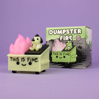 100% Soft - Dumpster Fire (Glow In The Dark Edition) Vinyl Figure (DF-066 / 91057) LAST ONE!