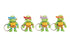 Jada - Teenage Mutant Ninja Turtles 2.5in Metalfigs Keychains 4-pk (34359) LOW STOCK