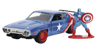 Jada Hollywood Rides (Marvel) Captain America Figure & 1972 Plymouth GTX 1/32 Die-cast Vehicle 33081 LAST ONE!