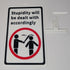 Novelty Sign Decor - Stupidity will be dealt with accordingly - Funny Signage (9 x 5.3-inch)