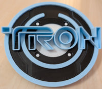 TRON: Legacy (2010) - Desk Paper Weight / Novelty Pop Art - Blue, Black & White - 13.5 x 13.5 x 5 cm LOW STOCK