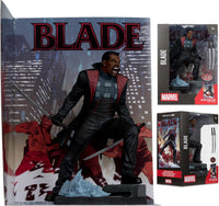 McFarlane - Marvel Collection - Blade #1 - Blade 1:6th Scale RED PLATINUM Posed Figure w/Scene 14848 LOW STOCK