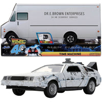 Jada Hollywood Rides Back to the Future 40 Diecast Frosted DeLorean Time Machine 1:32 (Doc Truck Box) LAST ONE!