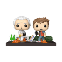 Funko Pop! Moment #1846 - Back to the Future - Doc & Marty Vinyl Figures 2-Pack with Diorama (86448) LOW STOCK
