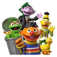 Blokees preCOOL Sesame Street Series 02 - 4 Buildable Figures: Bert, Ernie, Oscar, Count 74845/53059 LOW STOCK