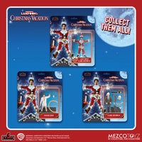 Mezco - 5 Points - Christmas Vacation Set - Light Shock Clark Griswold, Regular Clark & Cousin Eddie LOW STOCK
